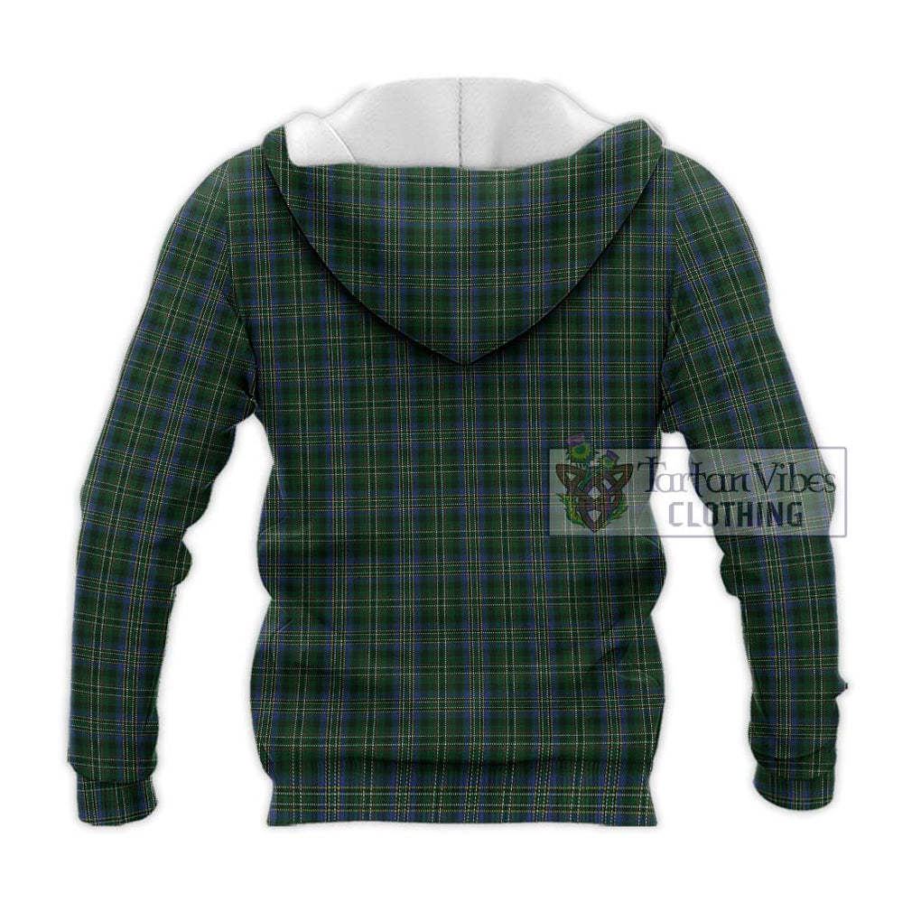 Scott Hunting Tartan Knitted Hoodie with Family Crest DNA In Me Style - Tartanvibesclothing Shop