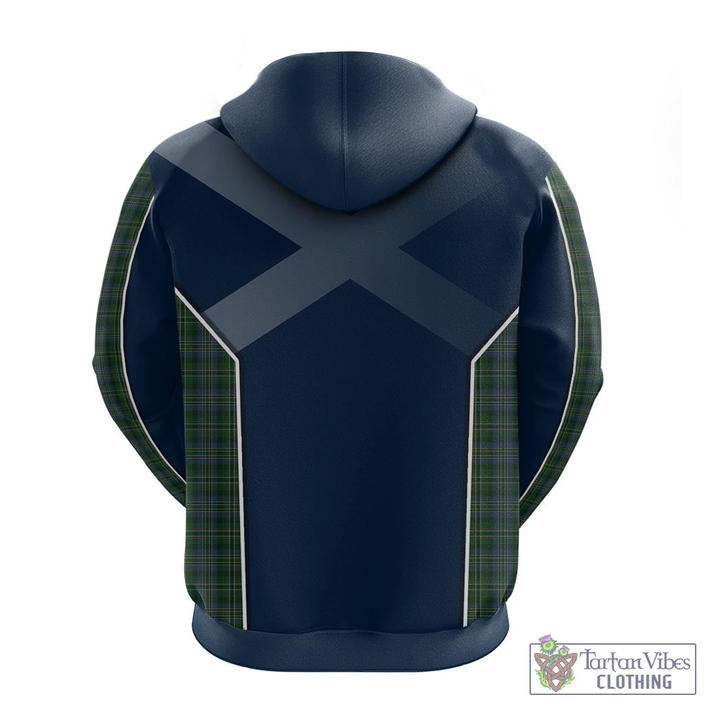 Tartan Vibes Clothing Scott Hunting Tartan Hoodie with Family Crest and Scottish Thistle Vibes Sport Style