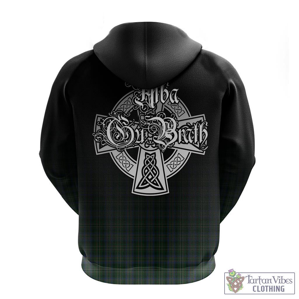 Tartan Vibes Clothing Scott Hunting Tartan Hoodie Featuring Alba Gu Brath Family Crest Celtic Inspired