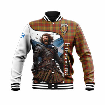 Scrymgeour Crest Tartan Baseball Jacket Inspired by the Freedom of Scottish Warrior