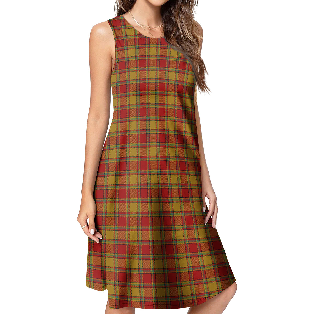 Scrymgeour Tartan Womens Casual Dresses - Tartanvibesclothing