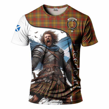 Scrymgeour Crest Tartan T-Shirt Inspired by the Freedom of Scottish Warrior