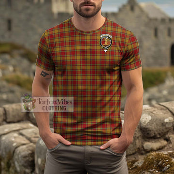 Scrymgeour Tartan Cotton T-Shirt with Family Crest