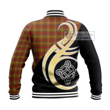 Scrymgeour Tartan Baseball Jacket with Family Crest and Celtic Symbol Style - Tartan Vibes Clothing
