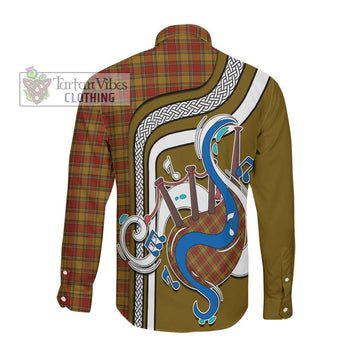 Scrymgeour Tartan Long Sleeve Button Shirt with Epic Bagpipe Style