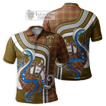 Scrymgeour Tartan Polo Shirt with Epic Bagpipe Style