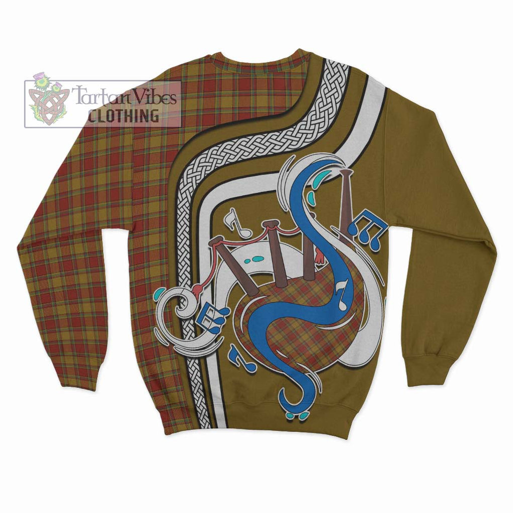 Tartan Vibes Clothing Scrymgeour Tartan Sweatshirt with Epic Bagpipe Style