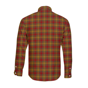 Scrymgeour Tartan Long Sleeve Button Up Shirt with Family Crest