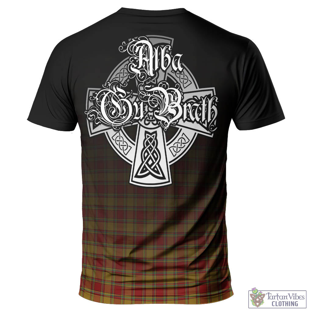 Tartan Vibes Clothing Scrymgeour Tartan T-Shirt Featuring Alba Gu Brath Family Crest Celtic Inspired