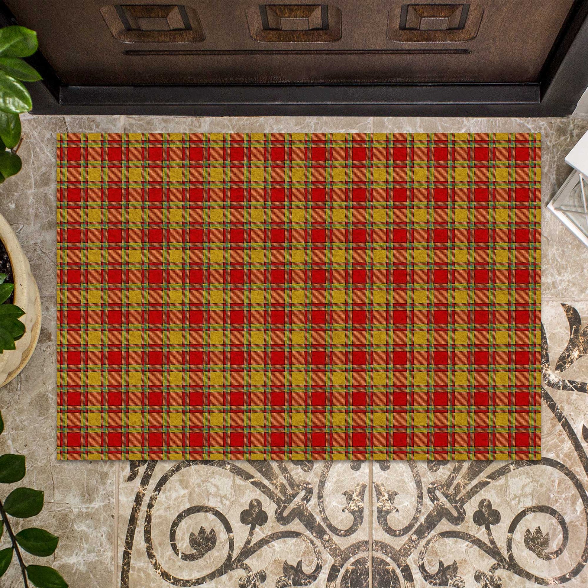 Scrymgeour Tartan Door Mat - Tartanvibesclothing Shop