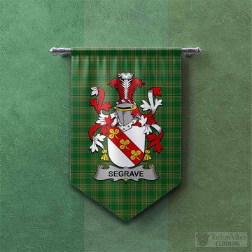Segrave Irish Clan Tartan Gonfalon, Tartan Banner with Coat of Arms Chevron - Tartan Vibes Clothing