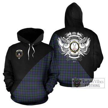 Sempill (Semple) Tartan Hoodie with Family Crest and Military Logo Style