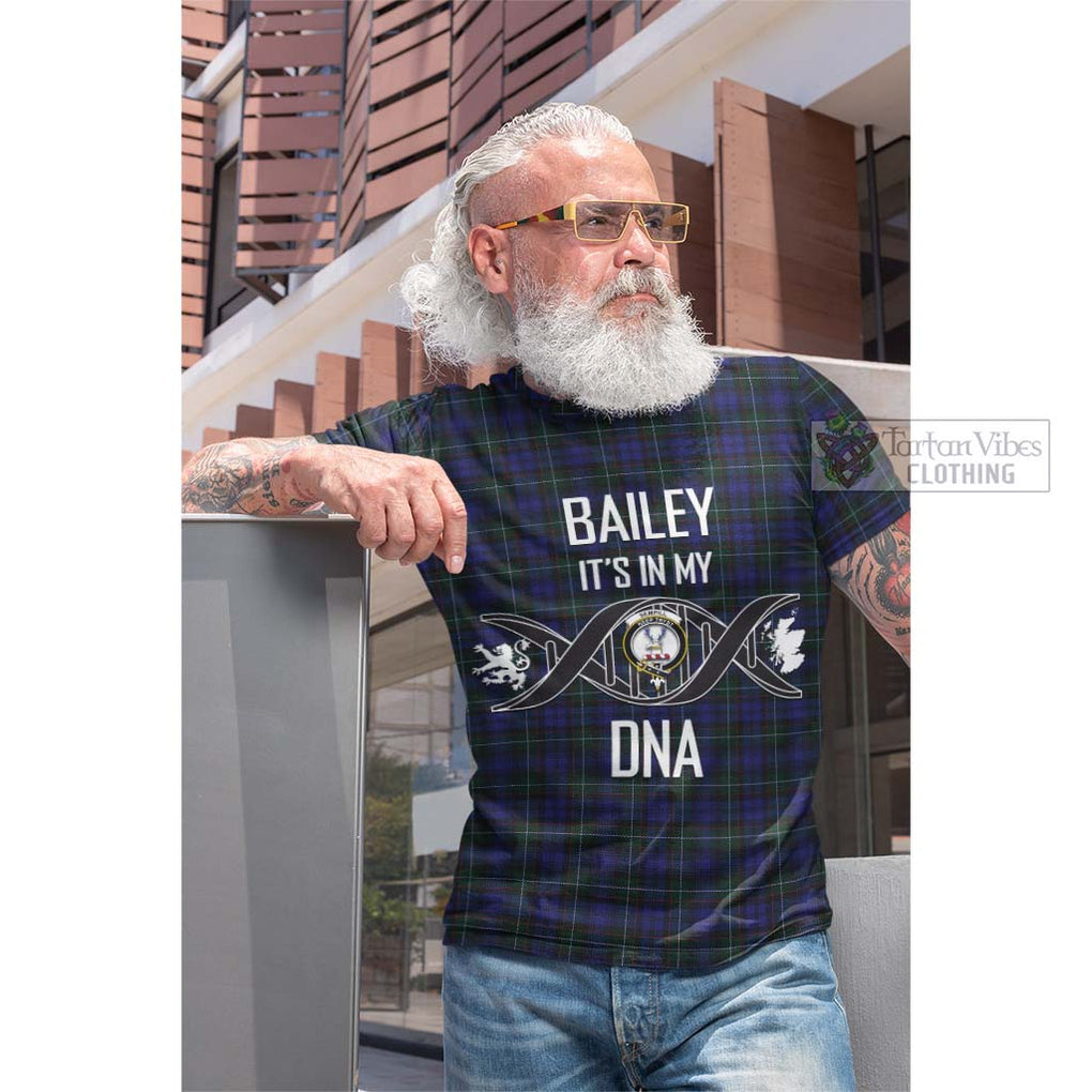 Tartan Vibes Clothing Sempill Tartan Cotton T-shirt with Family Crest DNA In Me Style