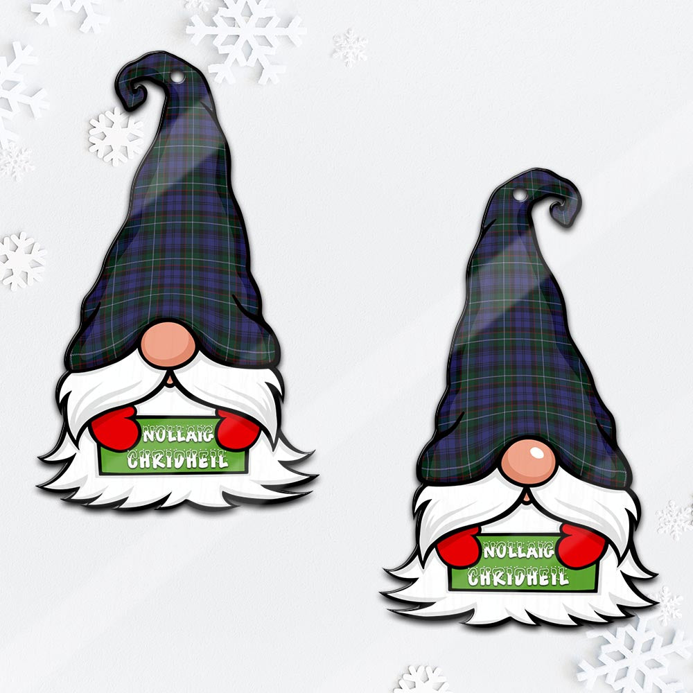 Sempill (Semple) Gnome Christmas Ornament with His Tartan Christmas Hat - Tartan Vibes Clothing