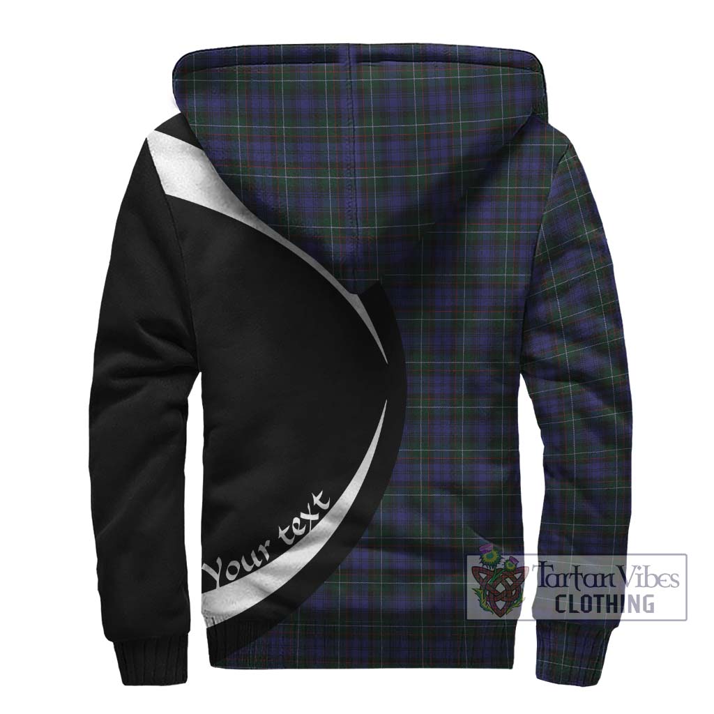 Sempill (Semple) Tartan Sherpa Hoodie with Family Crest Circle Style - Tartan Vibes Clothing