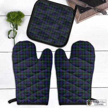 Sempill (Semple) Tartan Combo Oven Mitt & Pot-Holder Black - Tartan Vibes Clothing