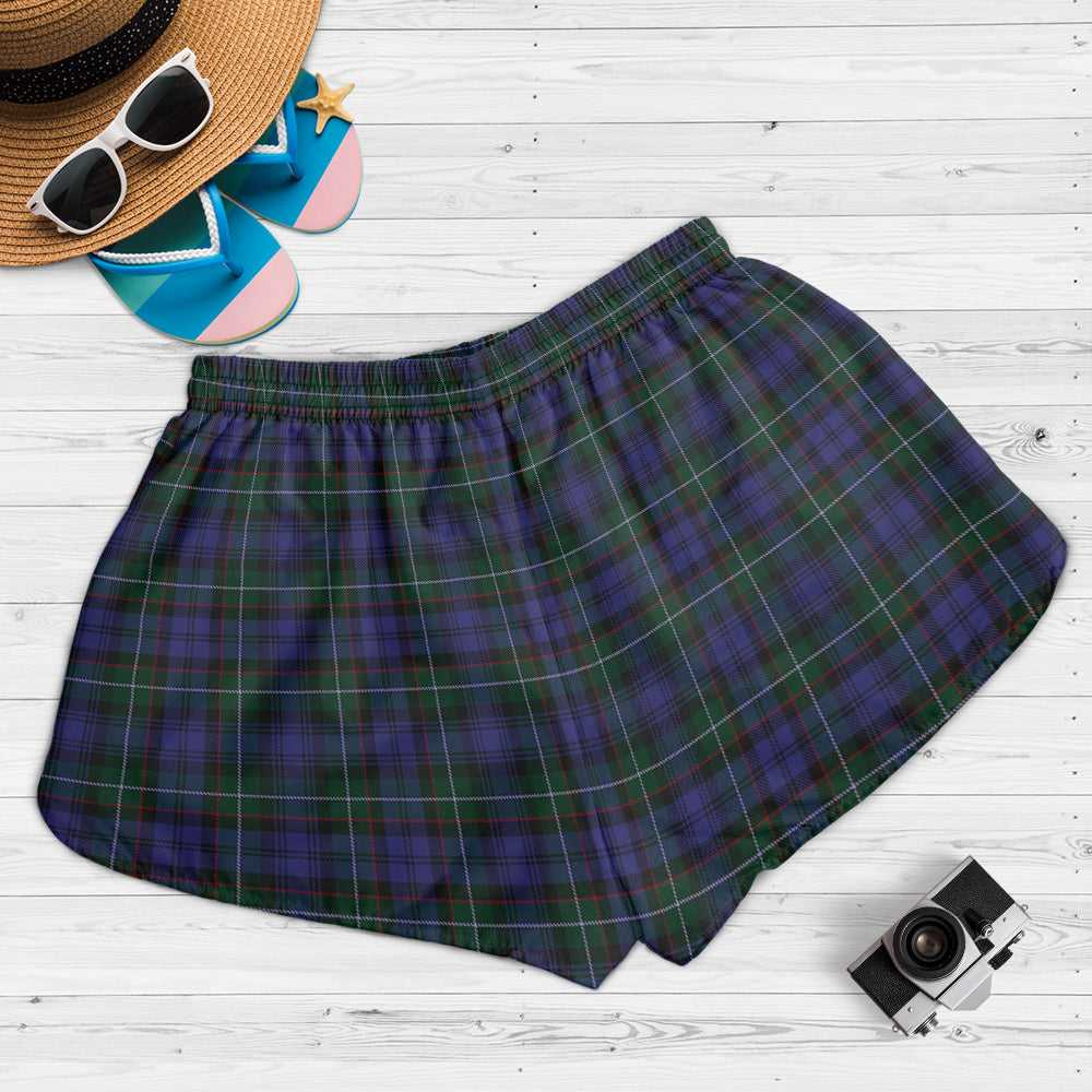 sempill-tartan-womens-shorts-with-family-crest