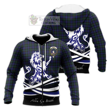 Sempill (Semple) Tartan Knitted Hoodie with Alba Gu Brath Regal Lion Emblem