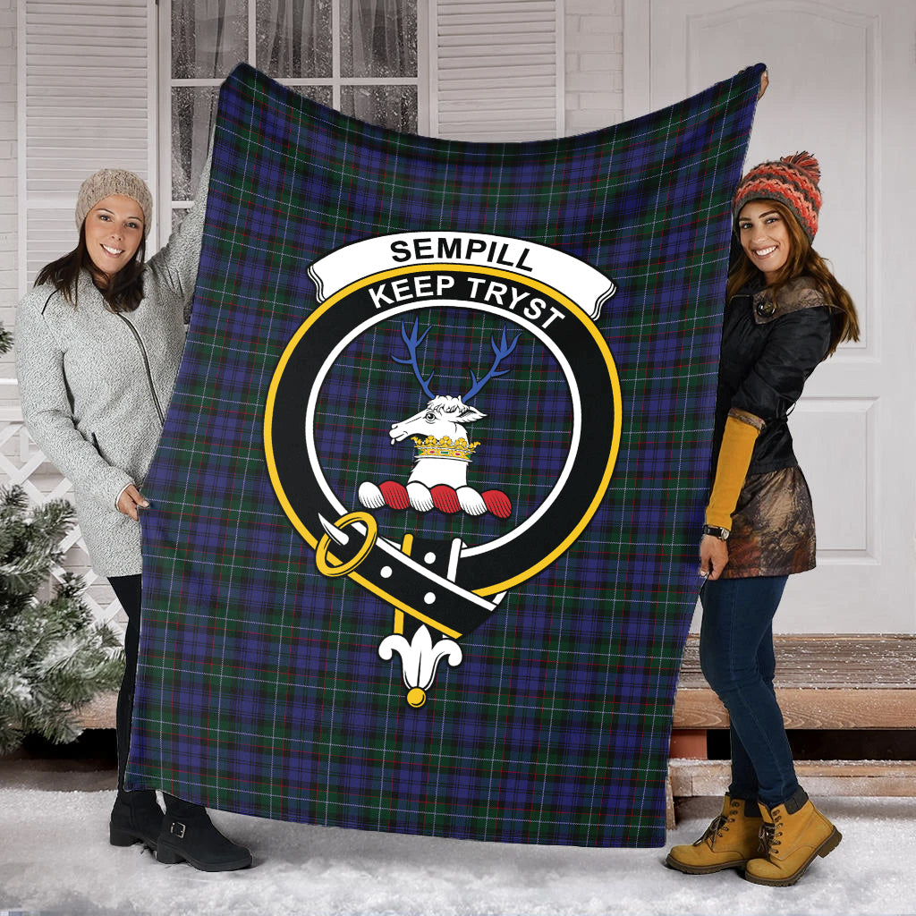 sempill-tartab-blanket-with-family-crest