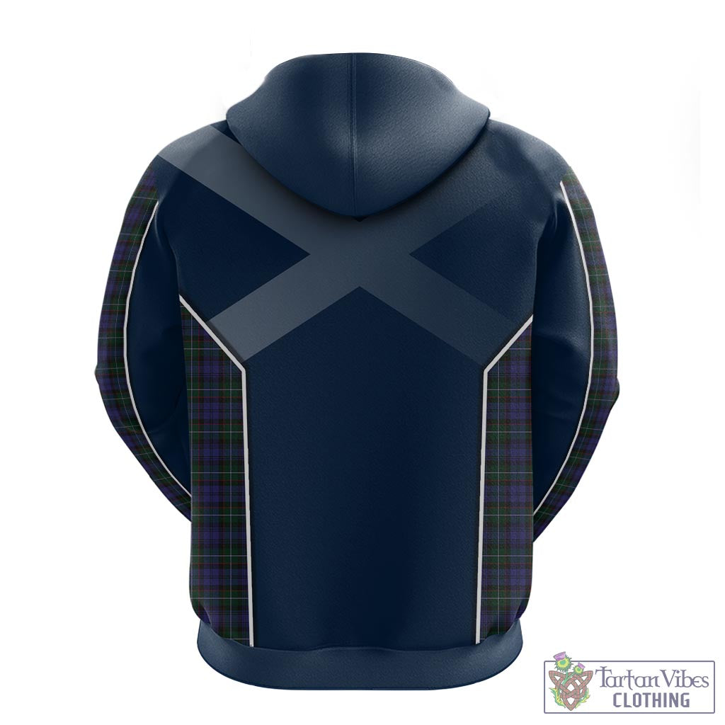 Tartan Vibes Clothing Sempill Tartan Hoodie with Family Crest and Scottish Thistle Vibes Sport Style