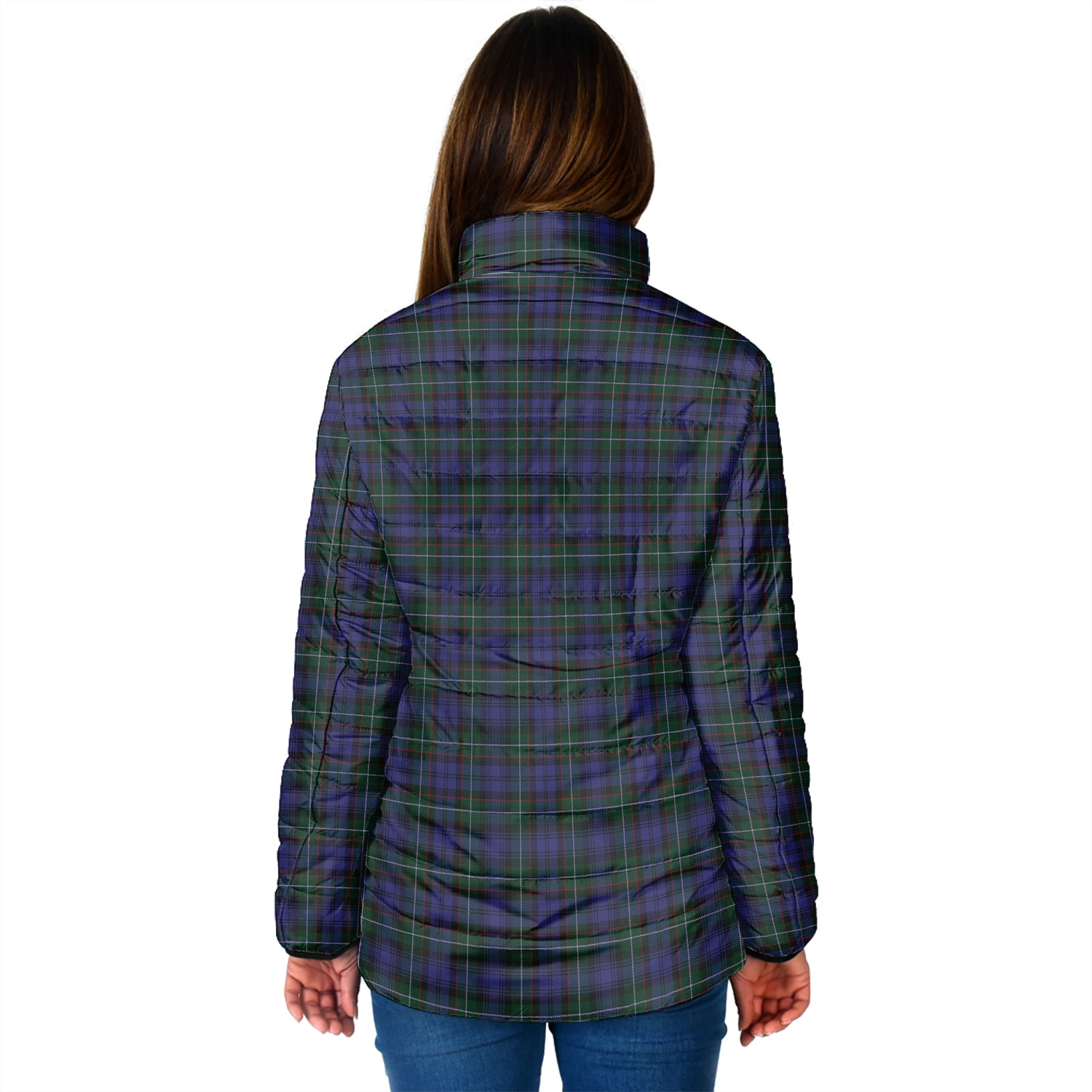 Sempill (Semple) Tartan Padded Jacket with Family Crest - Tartan Vibes Clothing