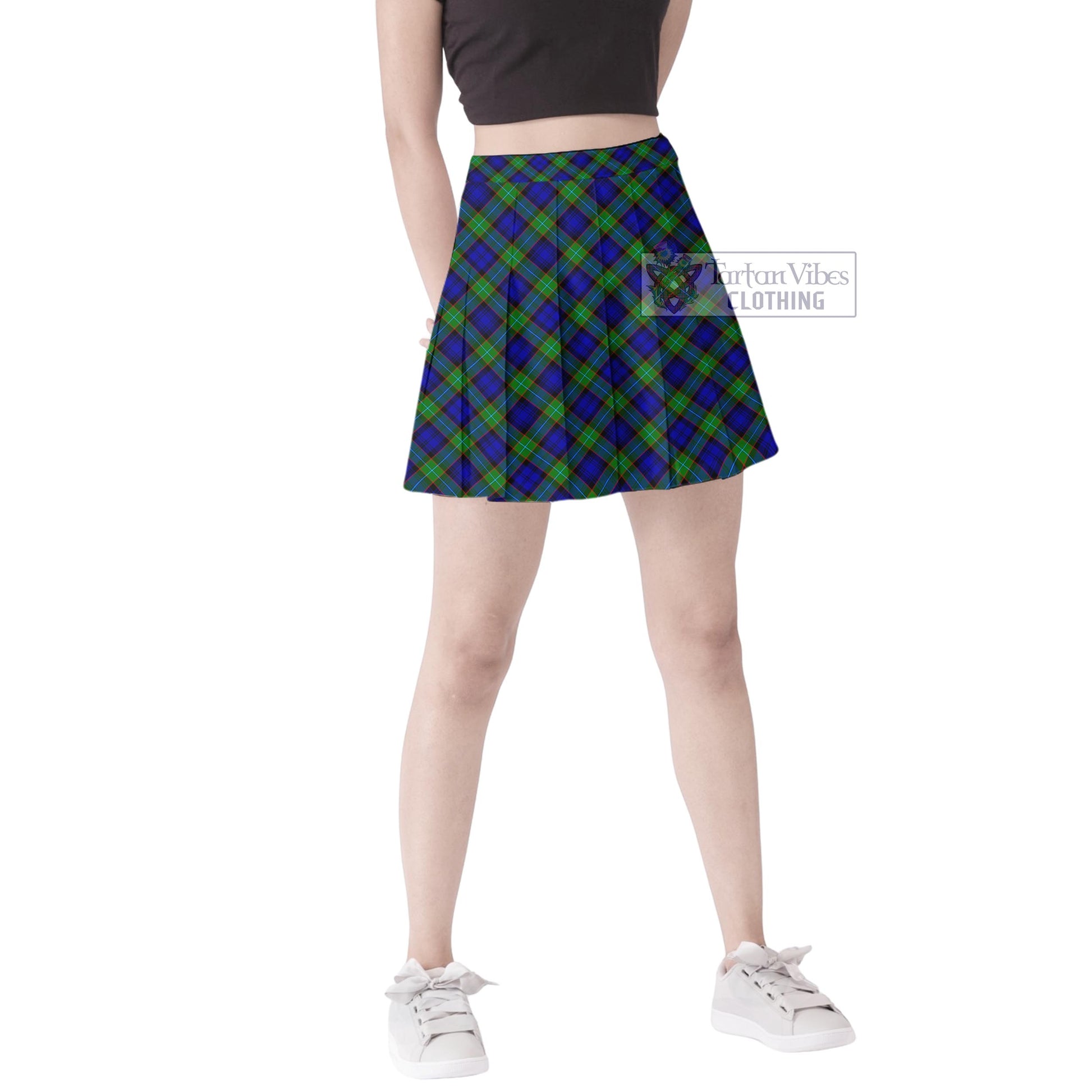 Tartan Vibes Clothing Sempill Modern Tartan Women's Plated Mini Skirt