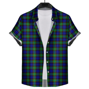 Sempill Modern Tartan Short Sleeve Button Down Shirt