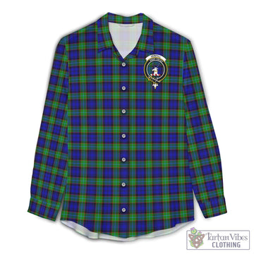 Sempill Modern Tartan Women's Casual Shirt with Family Crest