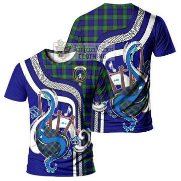 Sempill Modern Tartan T-Shirt with Epic Bagpipe Style