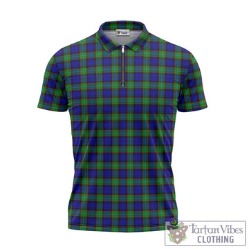 Sempill Modern Tartan Zipper Polo Shirt