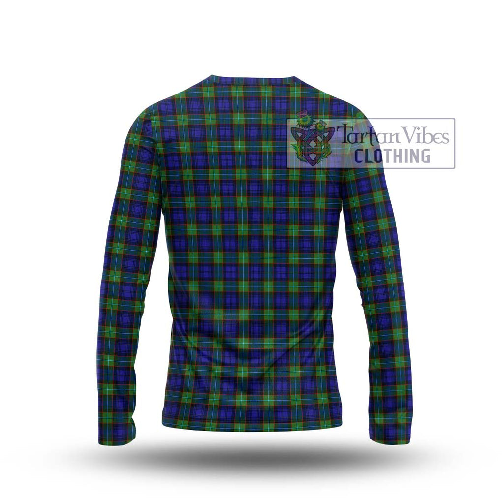 Sempill Modern Tartan Long Sleeve T-Shirt with Family Crest DNA In Me Style - Tartanvibesclothing Shop