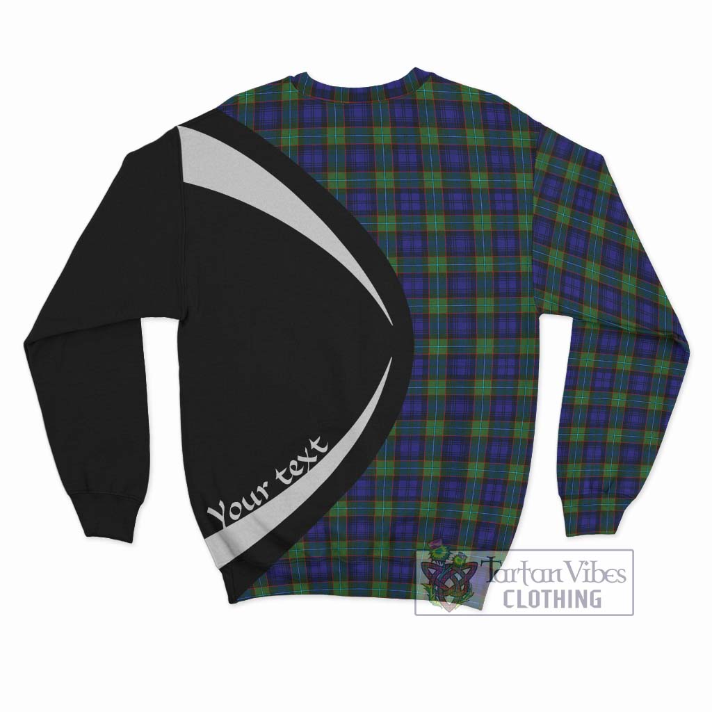 Sempill Modern Tartan Sweatshirt with Family Crest Circle Style - Tartan Vibes Clothing