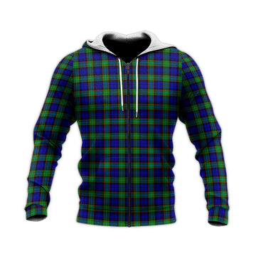 Sempill Modern Tartan Knitted Hoodie