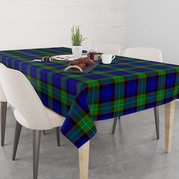 Sempill Modern Tartan Tablecloth with Family Crest