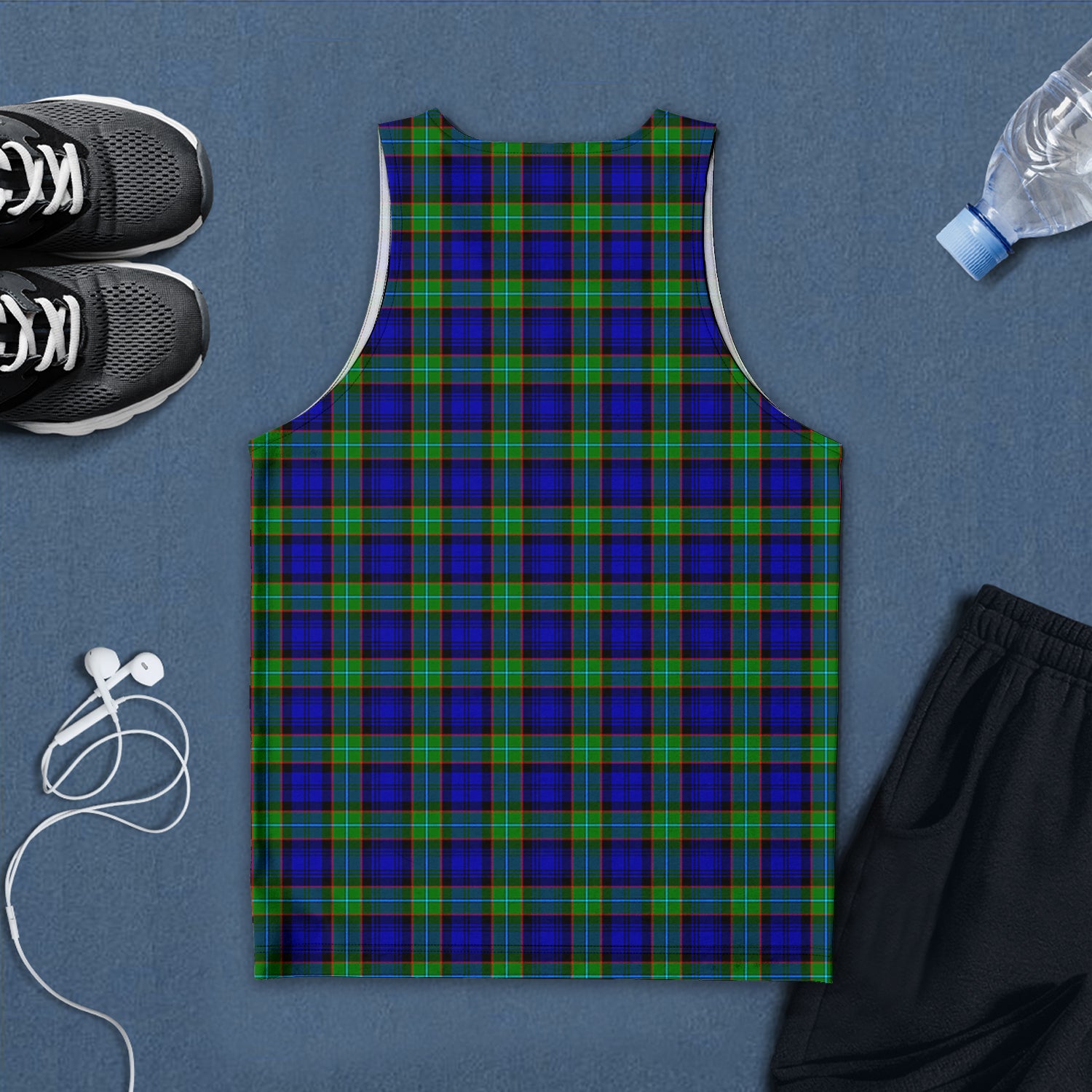 sempill-modern-tartan-mens-tank-top-with-family-crest