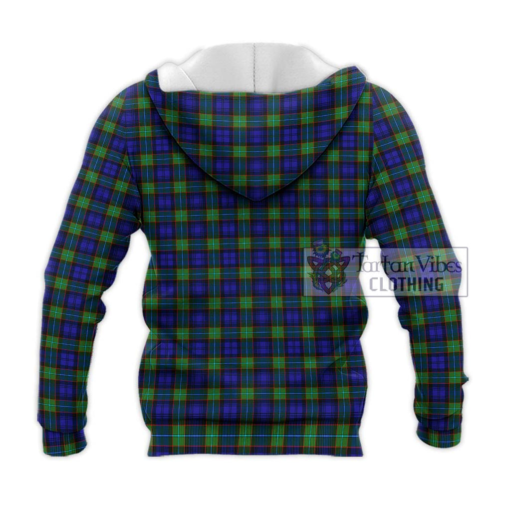 Sempill Modern Tartan Knitted Hoodie with Family Crest DNA In Me Style - Tartanvibesclothing Shop