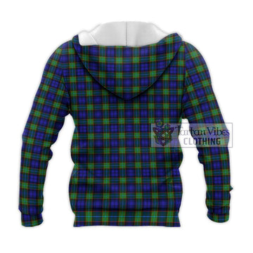 Sempill Modern Tartan Knitted Hoodie with Family Crest DNA In Me Style