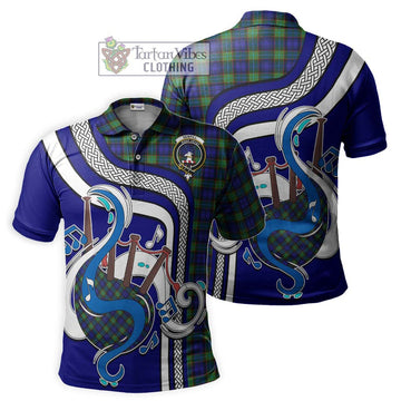 Sempill Modern Tartan Polo Shirt with Epic Bagpipe Style