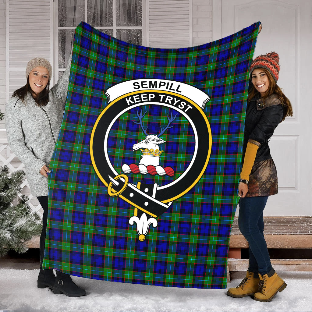 sempill-modern-tartab-blanket-with-family-crest