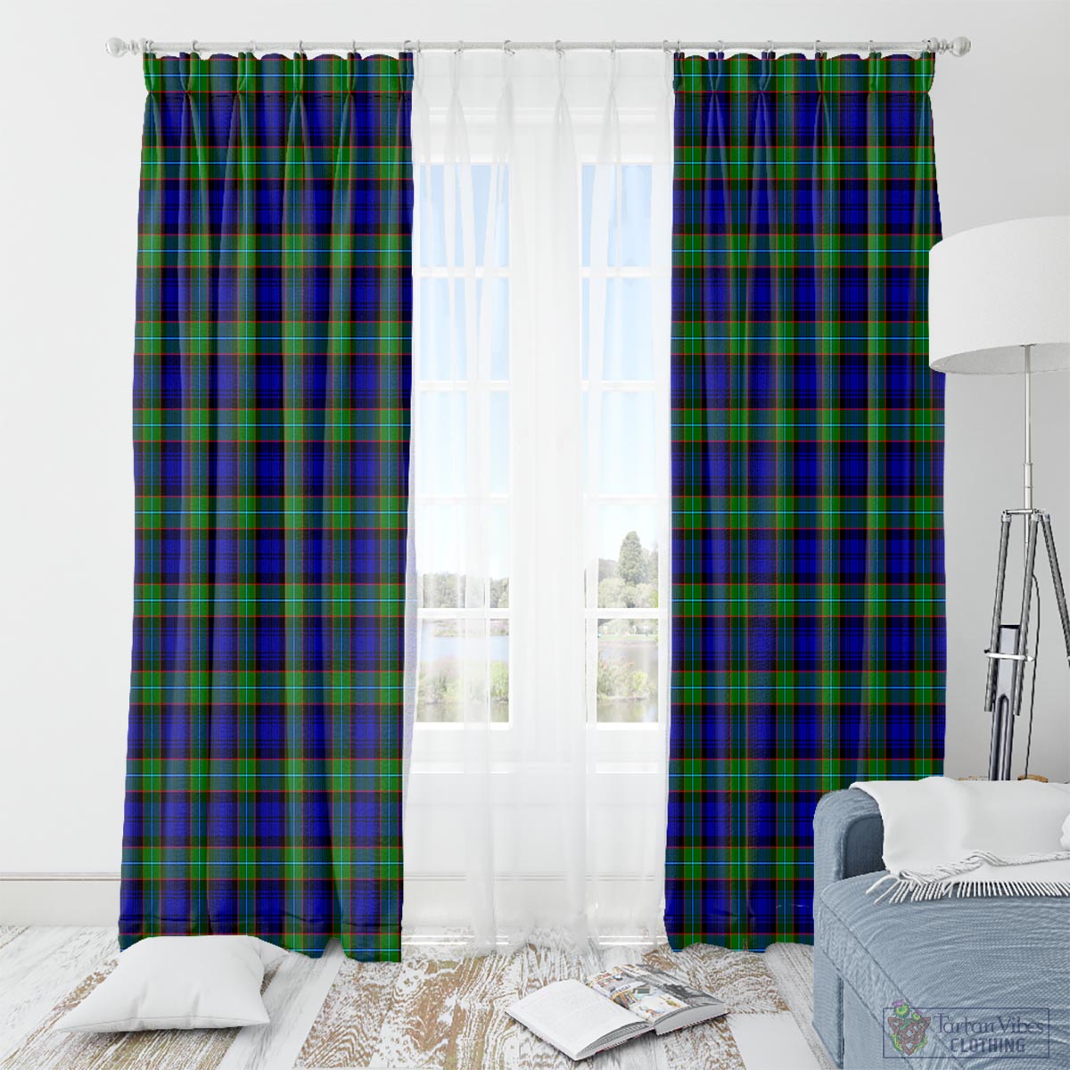 Sempill Modern Tartan Window Curtain