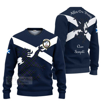 Sempill (Semple) Tartan Lion Rampant Ugly Sweater Proudly Display Your Heritage with Alba Gu Brath and Clan Name