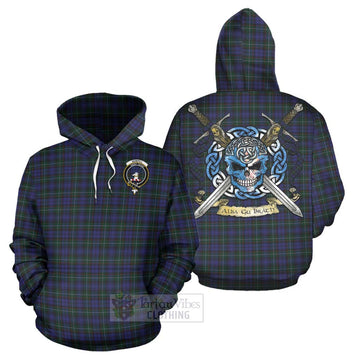 Sempill (Semple) Tartan Hoodie with Family Crest Celtic Skull Style