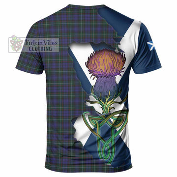 Sempill (Semple) Tartan Family Crest T-Shirt Scottish Thistle Celtic Inspired - Tartan Vibes Clothing