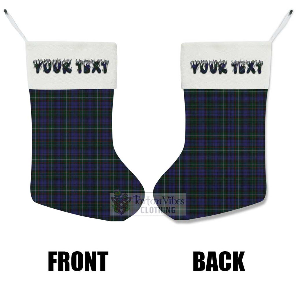 Tartan Vibes Clothing Sempill (Semple) Tartan Christmas Stocking with Personalized Text