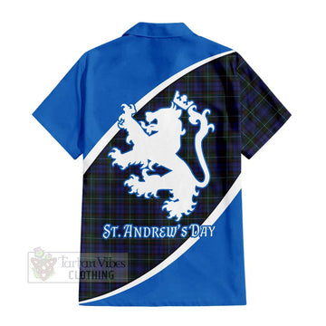 Sempill (Semple) Family Crest Tartan Short Sleeve Button Shirt Celebrate Saint Andrew's Day in Style