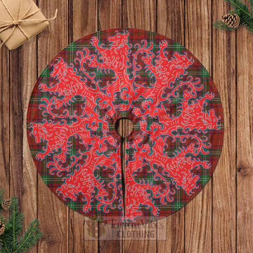 Seton Tartan Christmas Tree Skirt Lion Rampant Style Casual Tree Skirts - Tartan Vibes Clothing