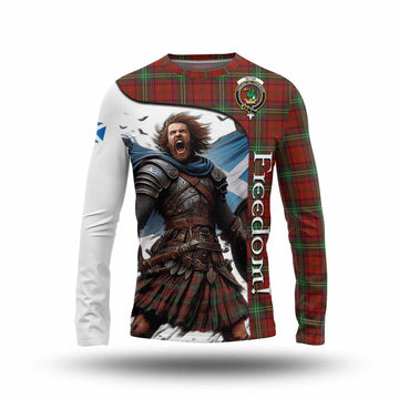 Seton Crest Tartan Long Sleeve T-Shirt Inspired by the Freedom of Scottish Warrior