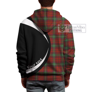 Seton Tartan Hoodie with Family Crest Circle Style