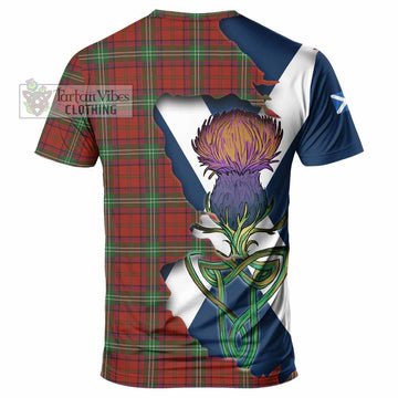 Seton Tartan Family Crest T-Shirt Scottish Thistle Celtic Inspired - Tartan Vibes Clothing