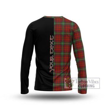 Seton Tartan Long Sleeve T-Shirt with Family Crest and Half Of Me Style - Tartan Vibes Clothing